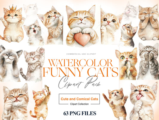 Funny Cats Clipart