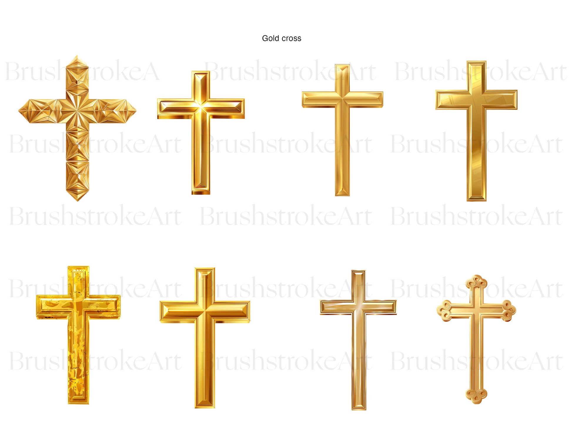 Gold Cross Clipart