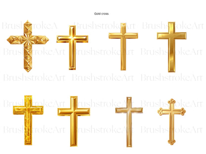 Gold Cross Clipart