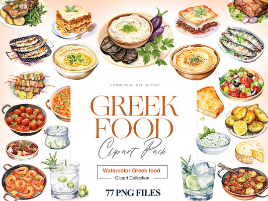 Greek Food Clipart