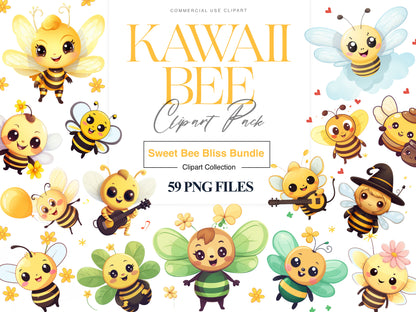 Kawaii Bee Clipart