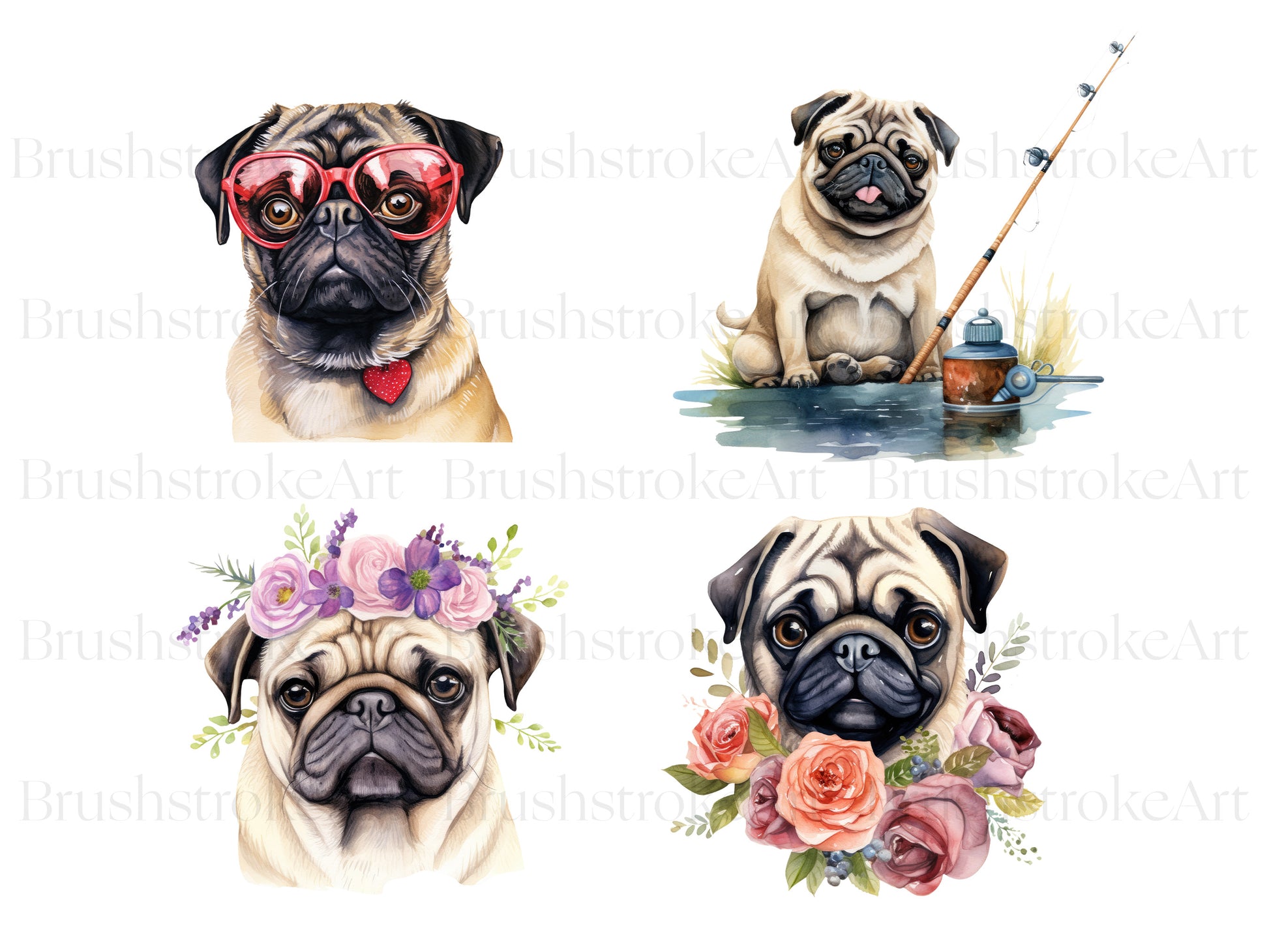 Kawaii Pugs