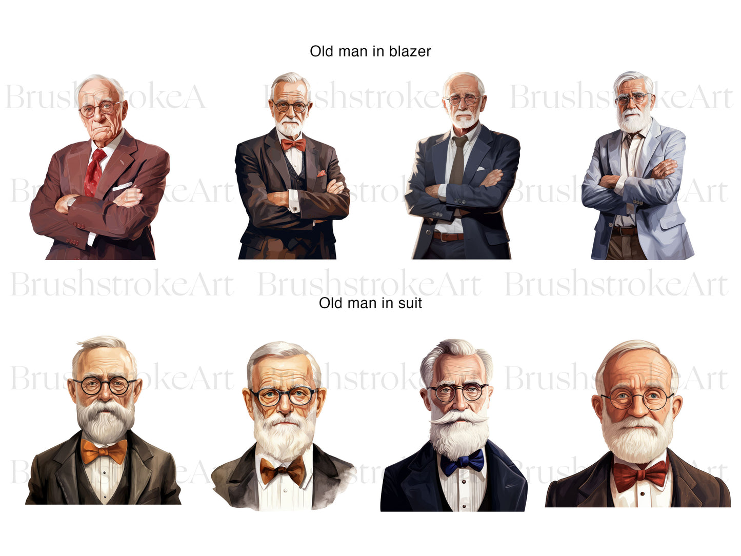 Old Men Clipart