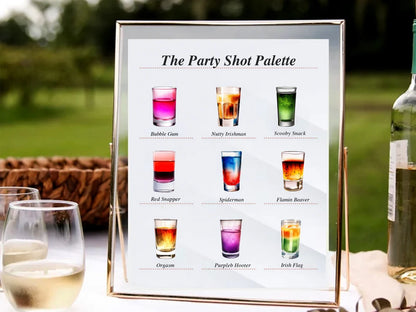 Watercolor Shots Clipart, Alcoholic Drink, Party Shots PNG – Clipartset