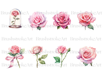 Pink Roses Clipart