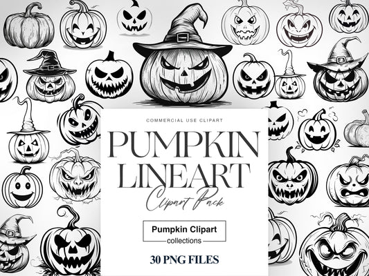 Pumpkin Line Art