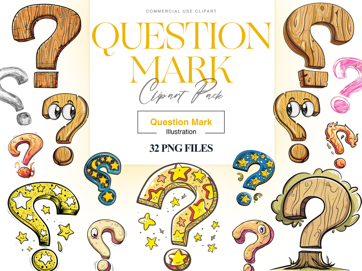 Question Mark Clipart, Question Mark Cricut, Question PNG – Clipartset