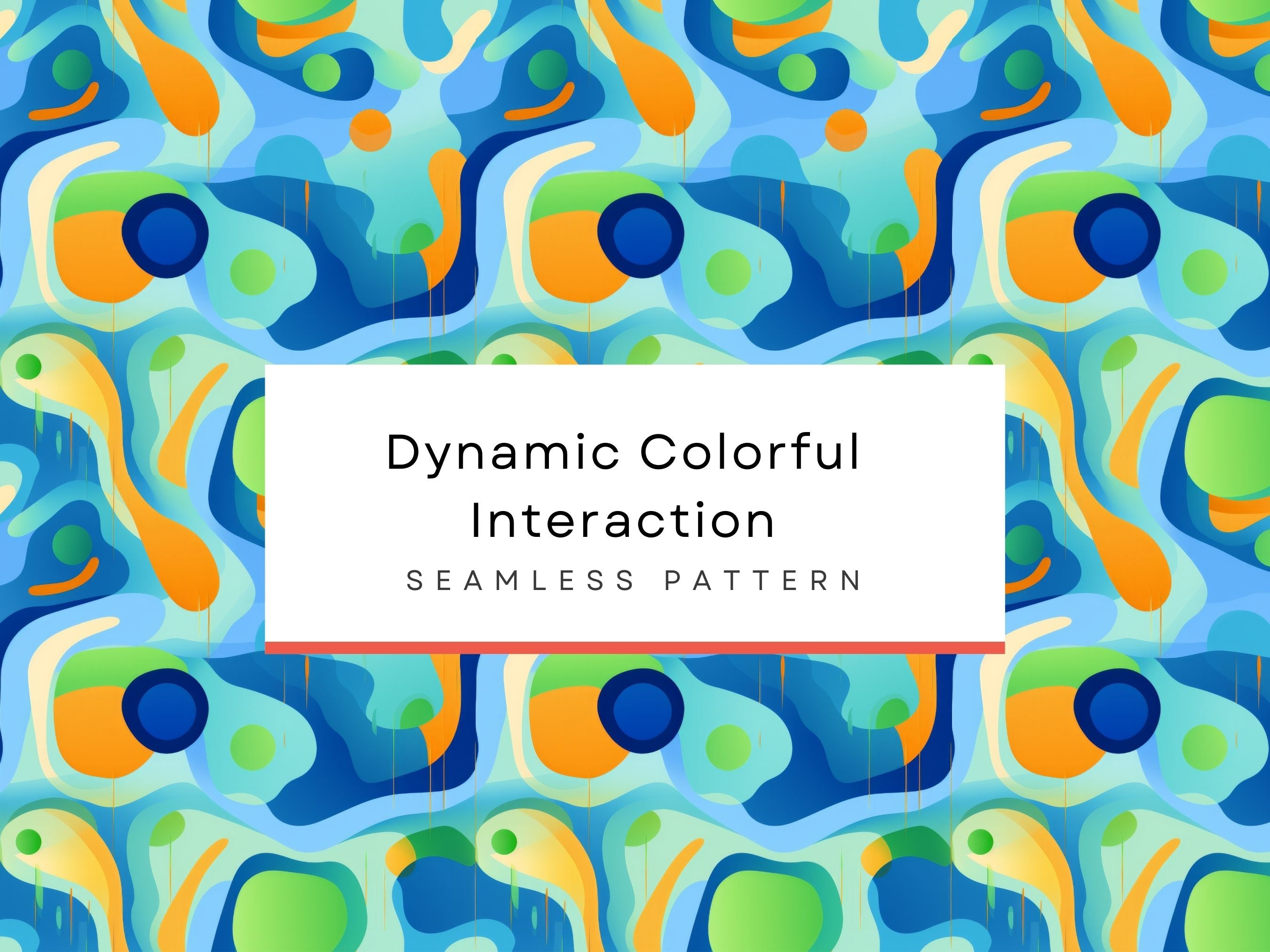 Dynamic Colorful Seamless Pattern, Tile Art, Gradient Background ...