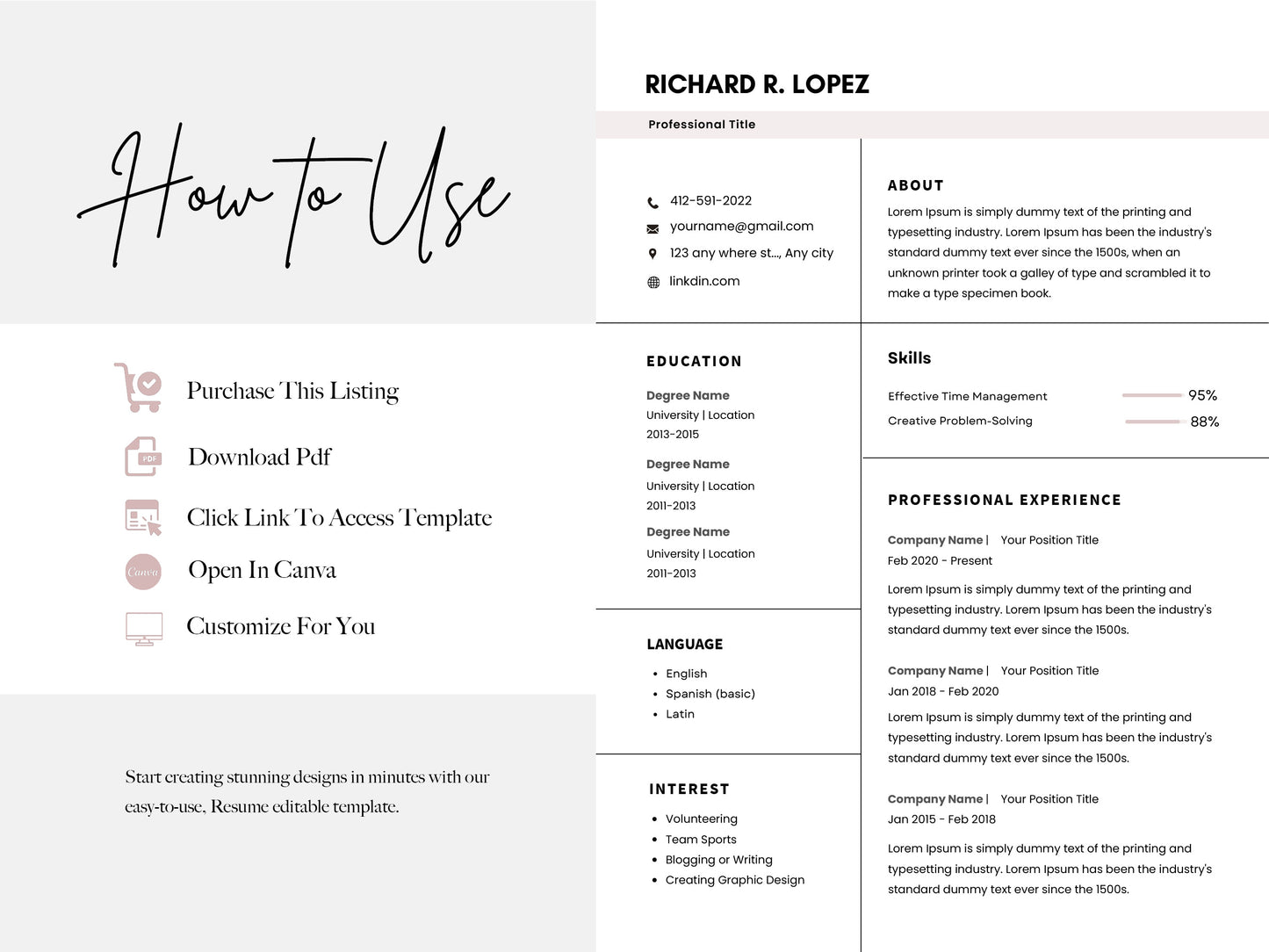 Resume Format