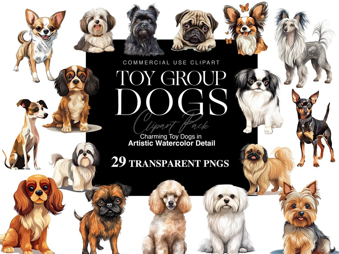 Toy Dogs Clipart