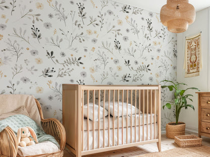 Vintage Floral Wallpaper Design
