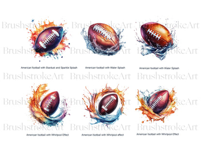 Watercolor Football