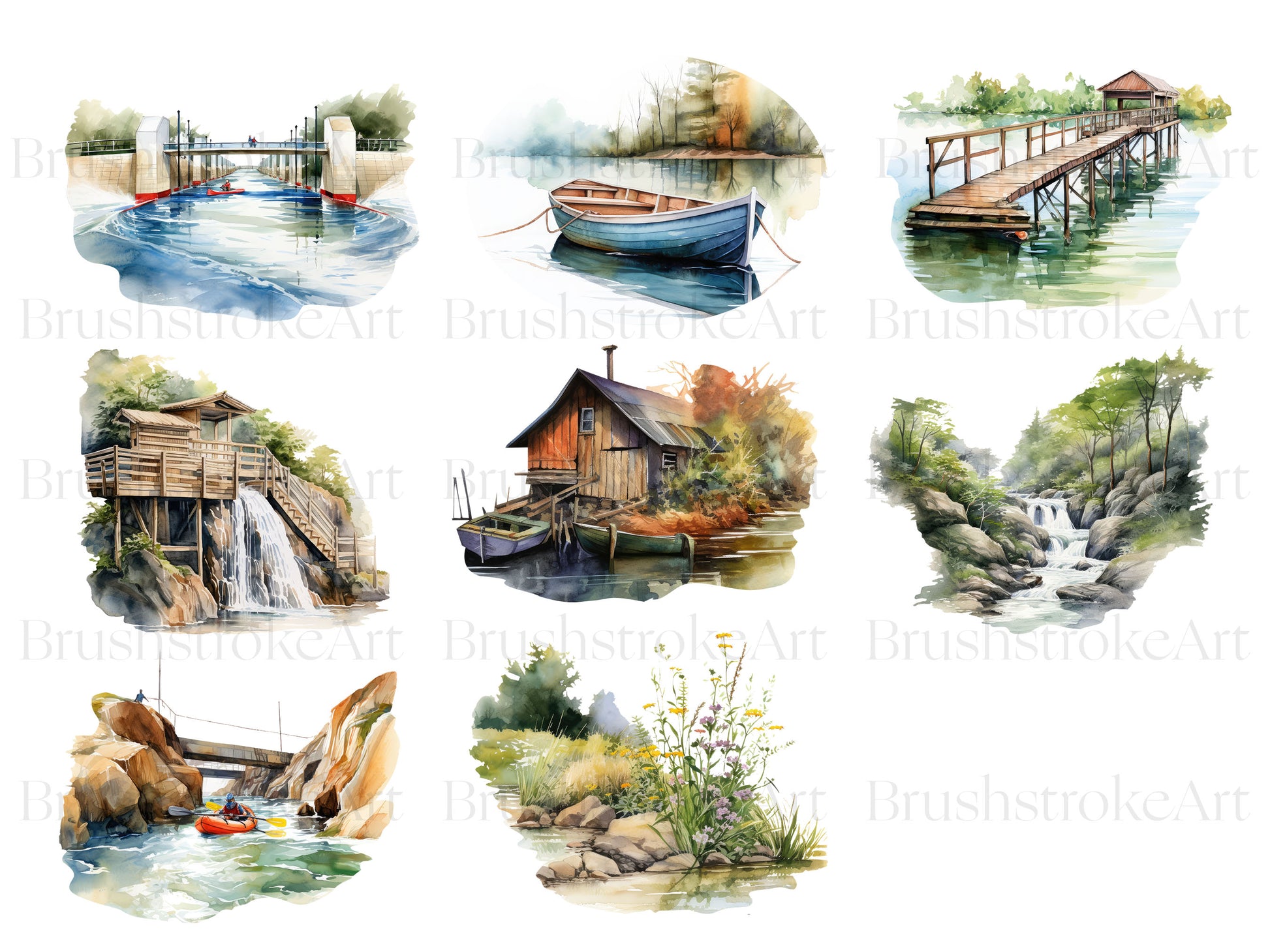 Waterfall Clipart