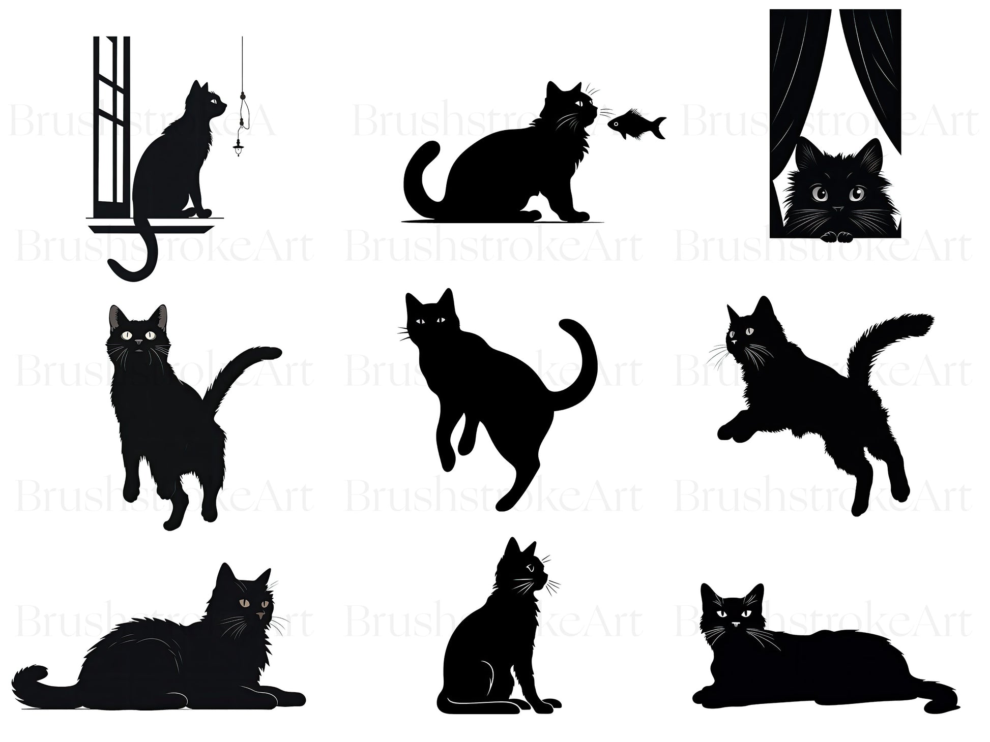 cat silhouette png